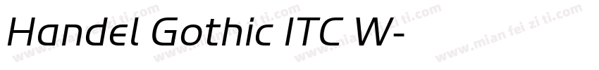 Handel Gothic ITC W字体转换